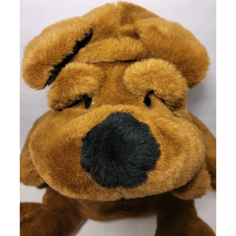 Cuddle Wit Shar Pei Bulldog Brown Wrinkle Puppy Dog Stuffed Animal 16'' Plush